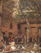 John Frederick Lewis, The Hosh (Courtyard) of the House of the Coptic Patriarch Cairo (mk32)